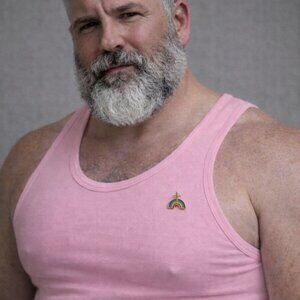 Rainbow Gay Pride Holy Cross Vintage Lapel Pin